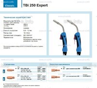 Горелка для полуавтоматической сварки TBi 250 Expert, длина 5 m. - st-e.info - Выкса