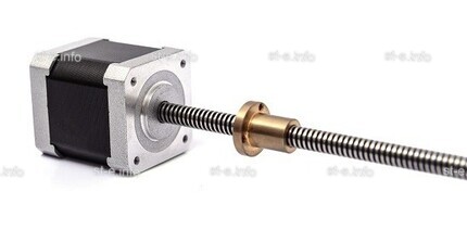 Шаговый двигатель 42HSL48-1204JA08-E146 (Tr8*4) - st-e.info - Выкса